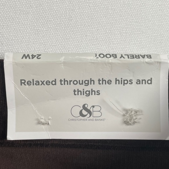 Perfect Fit Barely Boot Relaxed Fit High-Rise Corduroy Pants 24W‎ Brown - Picture 5 of 8